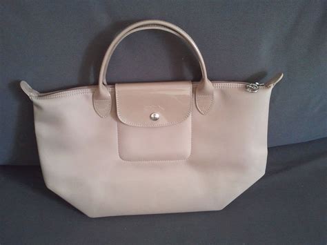 longchamp le pliage beige large.